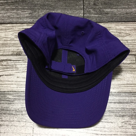 Nike Legacy 91 Dri Fit LSU Tigers Hat One Size Lightweight Strapback Polyester - Picture 3 of 9